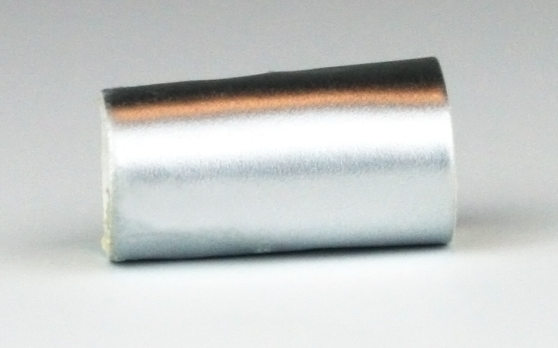 Leer herbruikbare sluiting Zilver Metallic